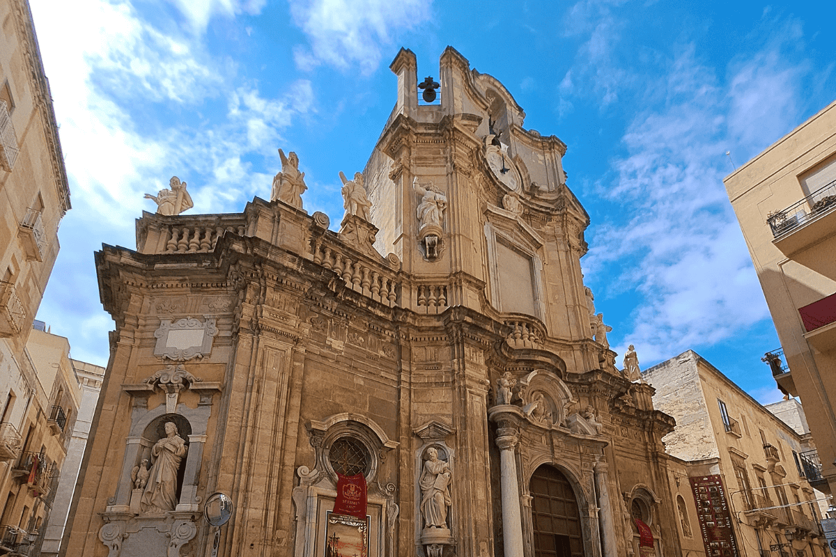 Chiesa barocca del Purgatorio a Trapani, famosa per i Misteri