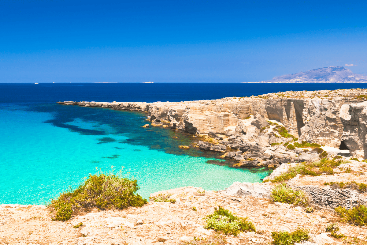 Vista panoramica di Favignana